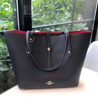 COACH MARKET TOTE​ Size : 12 1/4" (L) x 11 1/4" (H) x 6" (W)