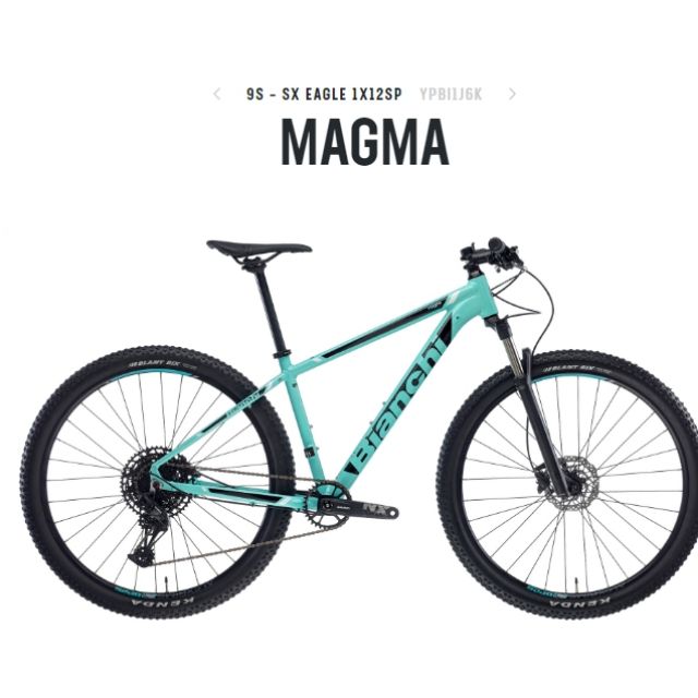 รถจักรยาน​เสือ​ภูเขา​ ยี่ห้อ bianchi รุ่น magma 9.S ชุดขับ sram SX eagle12speed​