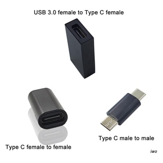 อะแดปเตอร์แปลง Iwo Type C Female To Female, Usb C Male To Male, Usb 3.0 To Type C Female สําหรับโทรศัพท์มือถือแท็บเล็ตคอมพิวเตอร์