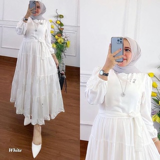 Nazwa MIDI DRESS DW - Adolescent DRESS เมื่อเร็ว ๆ นี้แฟชั่นมัสยิด อินเทรนด์ ลวดลายสวยงาม ชุดเดรส สุนทรียศาสตร์ ดูเรียบง่าย คุณภาพสูง - SF