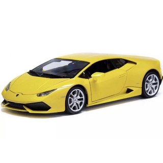 โมเดลรถเหล็กLamborghini Huracan LP 610-4 สเกล1/24รายละเอียดสวยประตูข้างฝากระโปรงท้ายสามารถเปิดปิดได้เป็นงานโมเดลตั้งโชว์