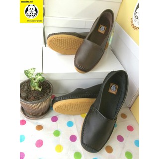 **ซื้อ 1 คู่แถม 1 คู่ **รองเท้าหนังแท้ Friendship shoes รุ่น 4556--005 รองเท้าพื้นเตี้ยสไตล์วินเทจ