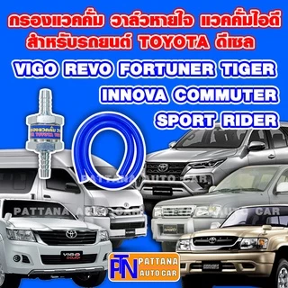กรองแวคคั่ม วาล์วหายใจ แวคคั่มไอดี แถมฟรีไส้กรองด้านใน สำหรับTOYOTA ที่ใช้เครื่องยนต์ดีเซล