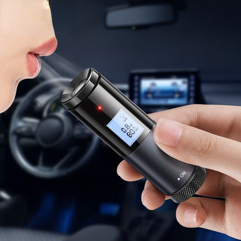 Baseus Automatic Alcohol Tester Breath Tester LED Display Portable USB Rechargeable Breathalyzer Alc