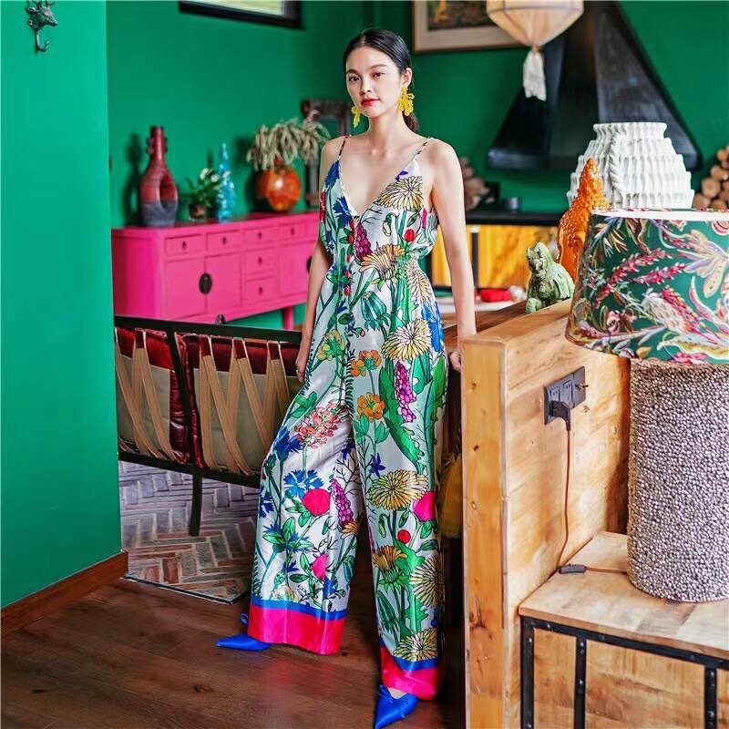 #yn405 จั๊มสูทสายเดี่ยวกระดุมหน้ารุ่นนี้เล่นเลเยอร์ทูโทนขาว