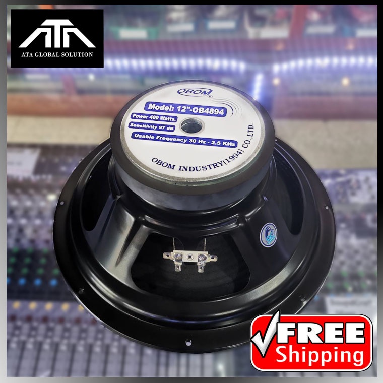 ดอกลำโพงโอบอ้อม 12นิ้ว ดอกลำโพงกลางแจ้ง 400วัตต์ 8 Ohms รุ่น OBOM OB-4894 ส่งไว