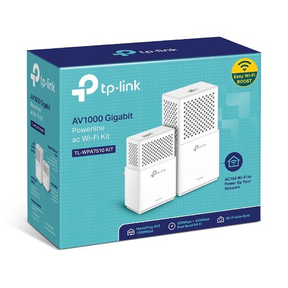 POWER LINE ( TP-LINK (TL-WPA7510-KIT ) AC750 AV1000