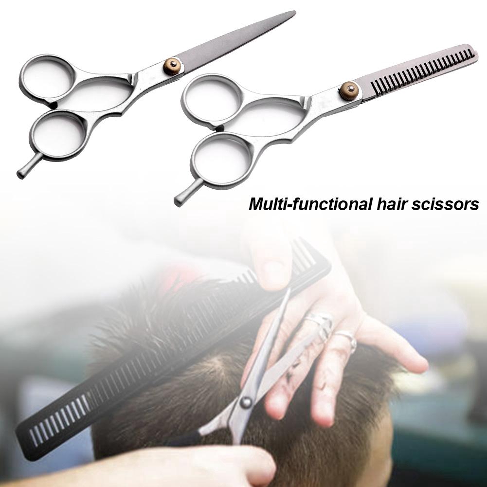 Salon Professional Barber Hair Cutting Thinning Scissors / Stainless Steel Shears Hairdressing Scissors Set / Coloring Dye Bowl Comb Brush Hairdressing Tool