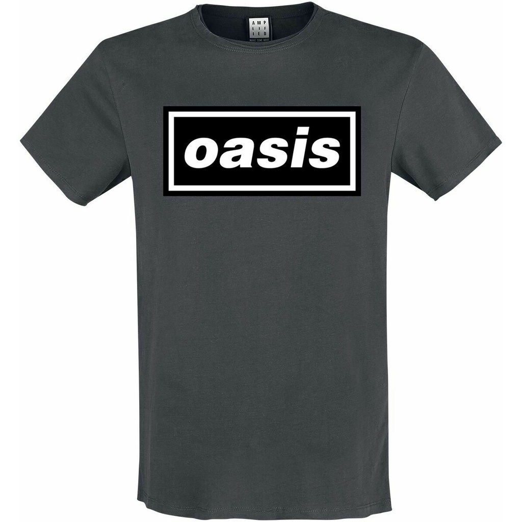 เสื้อยืดผ้าฝ้ายเสื้อยืด เข้ารูป พิมพ์ลายโลโก้ Oasis สินค้าขายดี แบบใหม่ ใส่ได้ทุกวันS-5XL