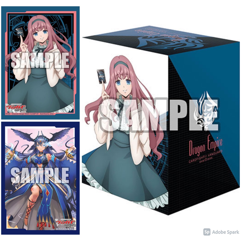 Bushiroad Sleeve &amp; Deck Holder V3 Cardfight!! Vanguard overDress Minae Mirei &amp; Bavsargra - VG, ซองการ์ด, กล่องใส่การ์ด