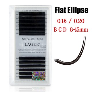 Lagee ขนตาปลอม เนื้อแมตต์ สีดํา 0.15 0.20 B C D
