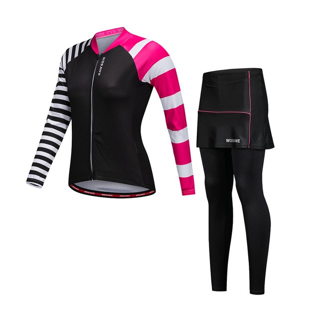 Women's Cycling Clothing Set Long Sleeve Road Bike Jamaica