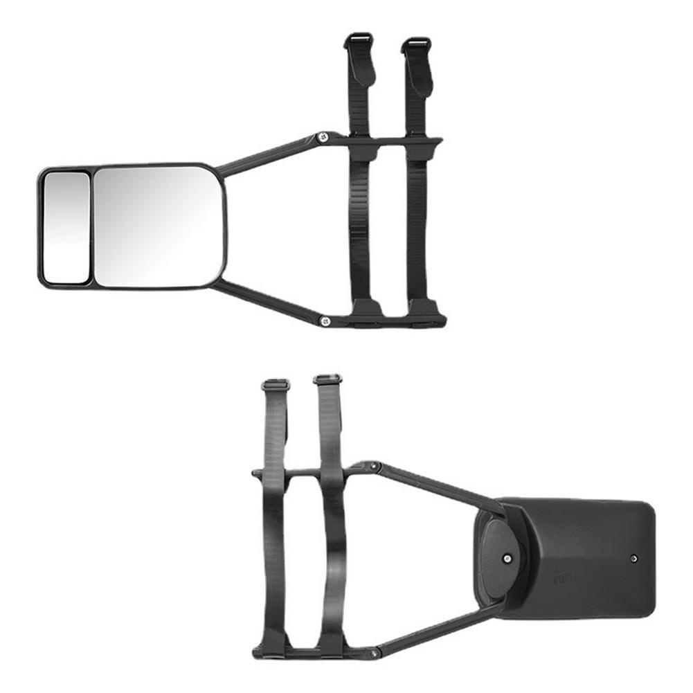 Car Extended Rearview Mirror Motorhome Trailer Mirror Large Field Of View Strap Rearview Mirror Wide