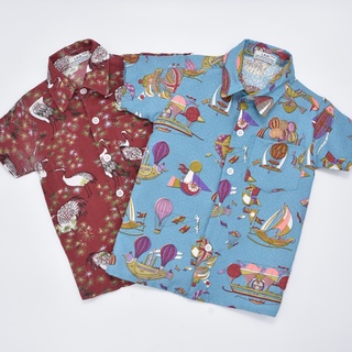 Leeya เสื้อเชิ้ตเด็กเล็กแขนสั้น ผ้า Cotton 100% เสื้อเชิ้ตเด็ก (Classic Shirt) เสื้อเด็กชาย เสื้อเชิ้ตเด็กชาย