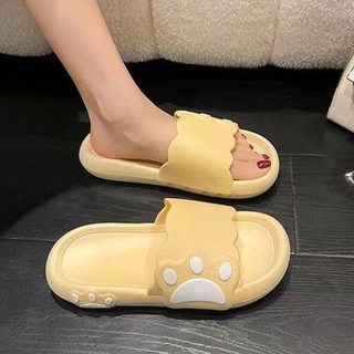 Fshoes รองเท้าเเตะมีลายรอยเท้าน้อยๆ น่ารักด้วย🐾 🪄ลายเท้าหมีน้อย 🧸 ตกแต่งไม่ซ้ำใคร พื้นนิ่มใส่สบายเหมาะกับทุกเพศ 👑