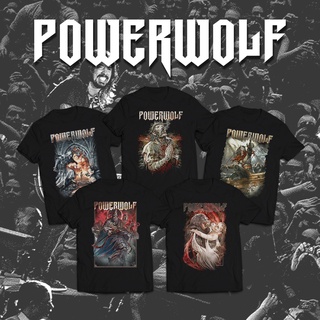 T-shirt  เสื้อยืด พิมพ์ลาย Powerwolf Series DTG Cornit Band สําหรับผู้ชายS-5XL