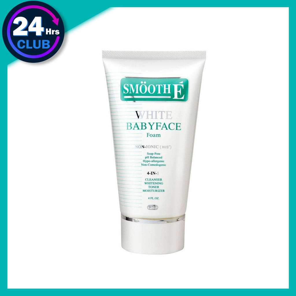 Smooth E White Baby Face Foam สมูทอี ไวท์ เบบี้เฟซ โฟม ผิวหน้าสะอาด ขาวใสและอ่อนเยาว์