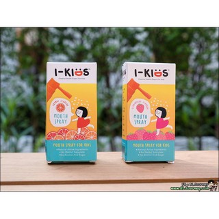 Exp.01/2025 I-kids mouth spray 15ml สเปรย์พ่นคอ สำหรับเด็ก แก้ไอ แก้เจ็บคอ รสส้ม, สตอเบอร์รี่ ikids สเปรย์พ่นคอเด็ก