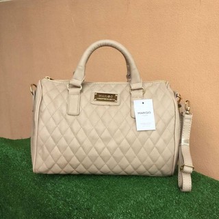 MANGO : Quilted Bowling Handbag