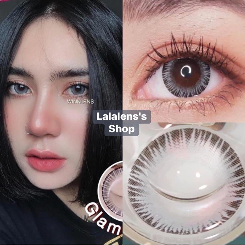 **ส่งของทุกวัน** คอนแทคเลนส์ตาโต สายแบ้ว ลายยอดฮิต ลายตามหา บิ๊กอายสายแบ้วสีเทา ตาโต กรามัวรัส glamo