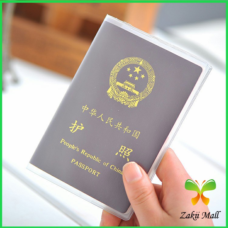 Zakii Mall แผ่น PVC ปกหนังสือเดินทาง ปกพาสสปอร์ต ซองใส่พาสสปอร์ต card cover
