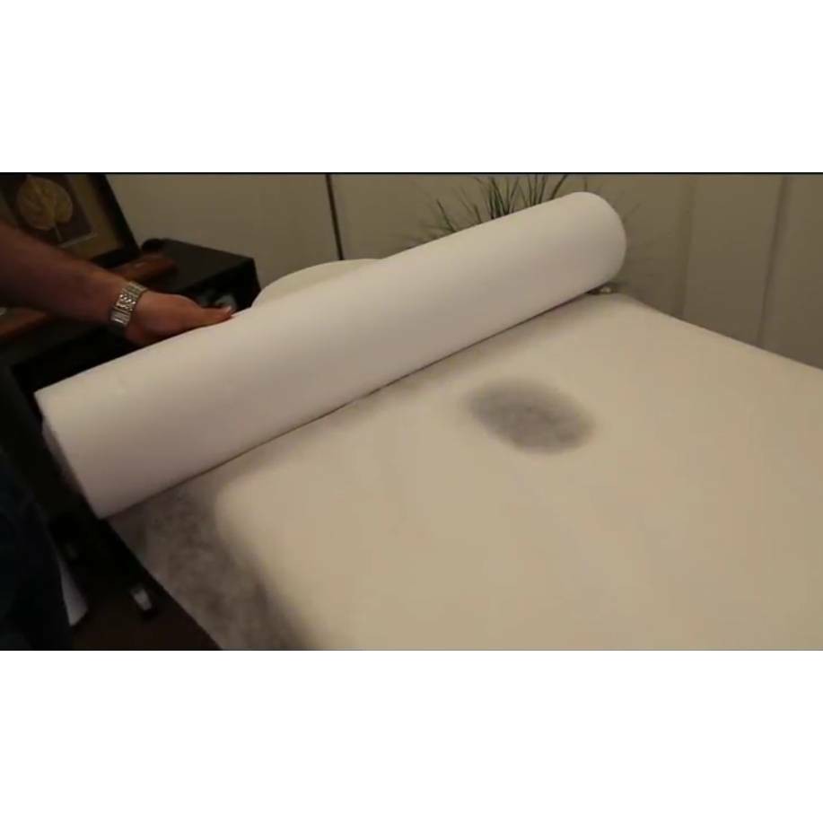 Disposable protection sheet กระดาษรองกันเปื้อน แบบใช้แล้วทิ้ง สำหรับเตียงนวดสปา ขนาด 80 x 180 cm  (50 แผ่น) แบบบาง 20g