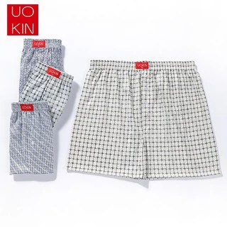 🔥ขายดี🔥กางเกงบ๊อกเซอร์Boxer UOKIN สีพื้น เนื้อผ้านุ่มมาก ใส่สบาย คุณภาพดี