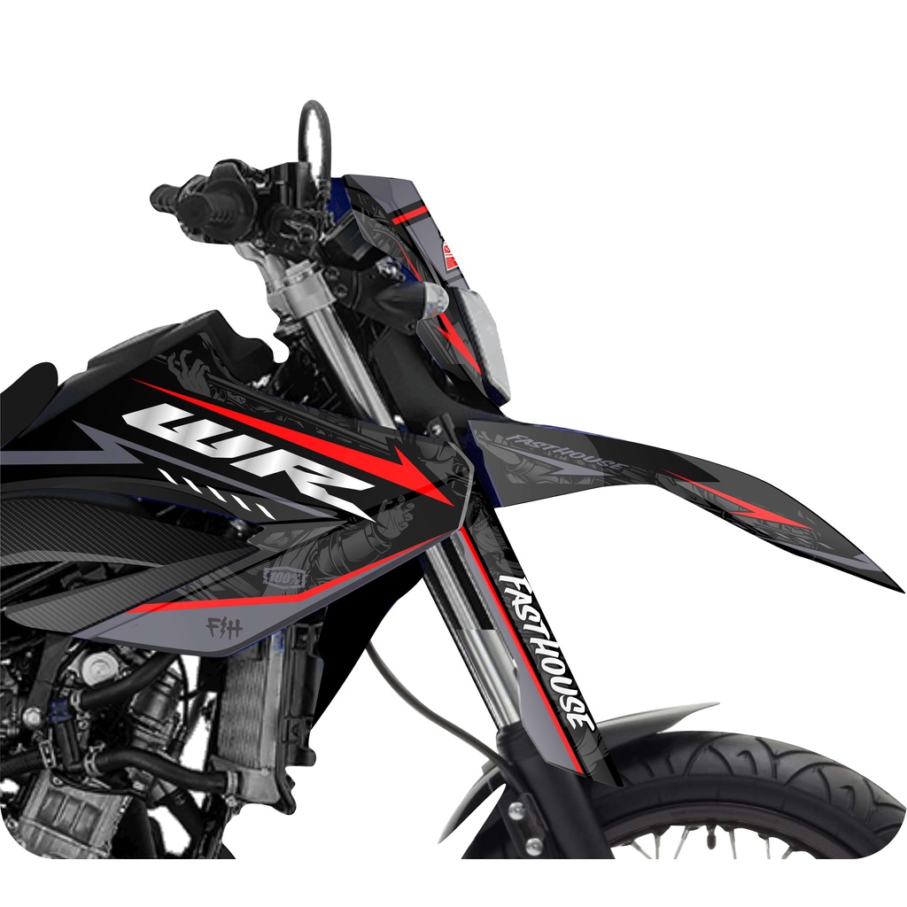 Yamaha Wr155 Wr 155 Supermoto Full Body Grey Decal Sticker