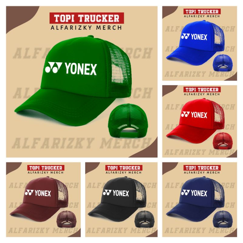 Yonex Badminton Trucker Mesh Hat for Adult Men and Women
