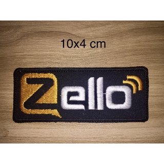 อาร์มปัก zello พร้อมติดตีนตุ๊กแก