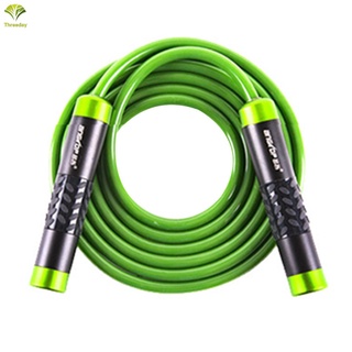 3D 3 Meters Heavy Bearing Skipping Rope Gym Exercise Jump Rope Aluminium Handle Bold PVC Rope Fitness Training Equipment