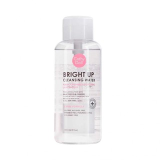 ผลิตภัณฑ์เช็ดเครื่องสำอางค์สูตรน้ำ CATHY DOLL BRIGHT UP CLEANSING WATER ขนาด 500ML