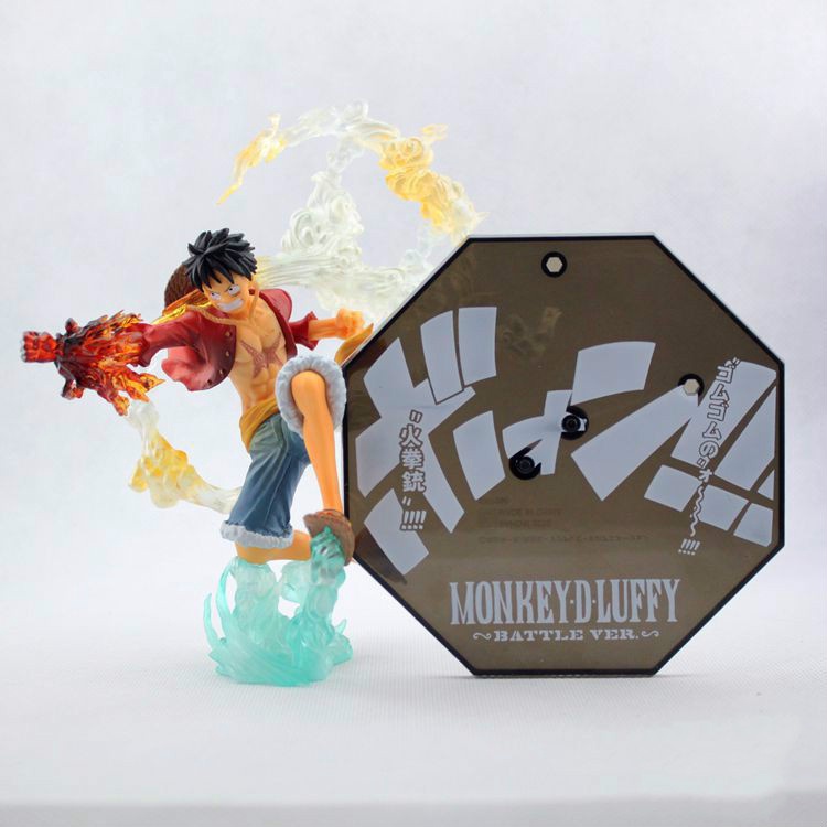 Anime 18CM One Piece Monkey D Luffy Battle Ver. Boxed Pvc Action Figure Collection Model Toy Gift