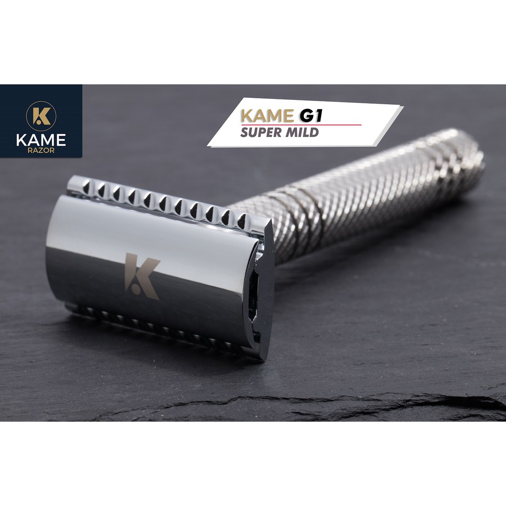มีดโกนสองคม KAME (คาเมะ) G1 KMS95 สแตนเลส มีดโกนหนวด