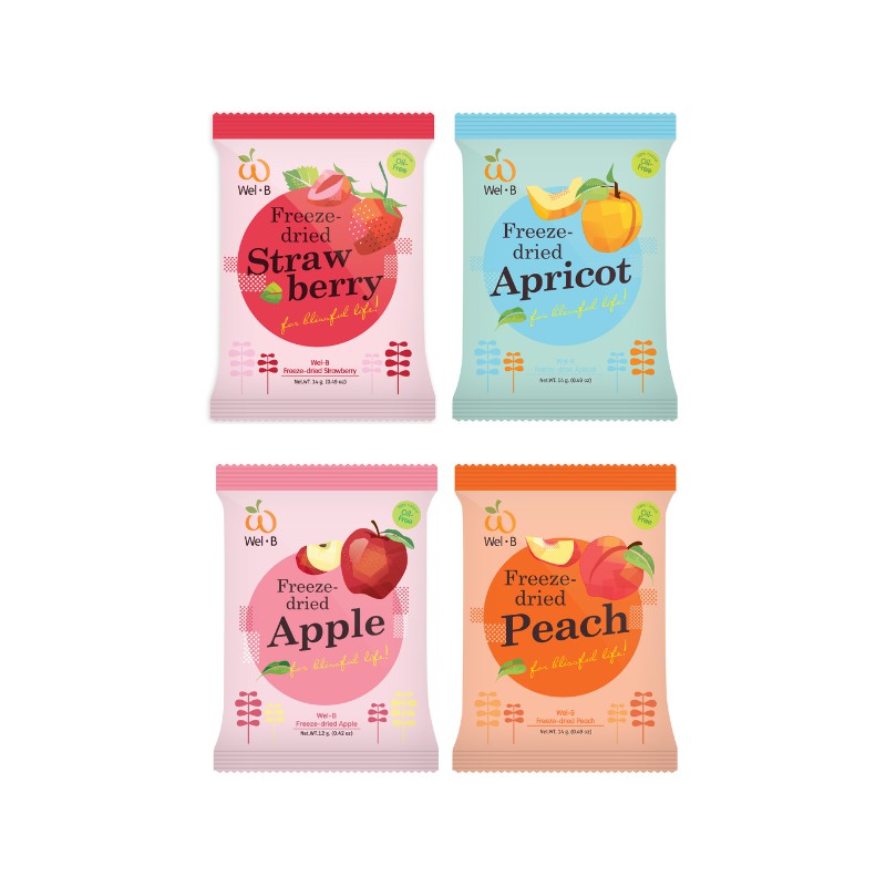 Wel-B เวลบี ผลไม้อบกรอบ 12-14 กรัม (เลือกรสได้)