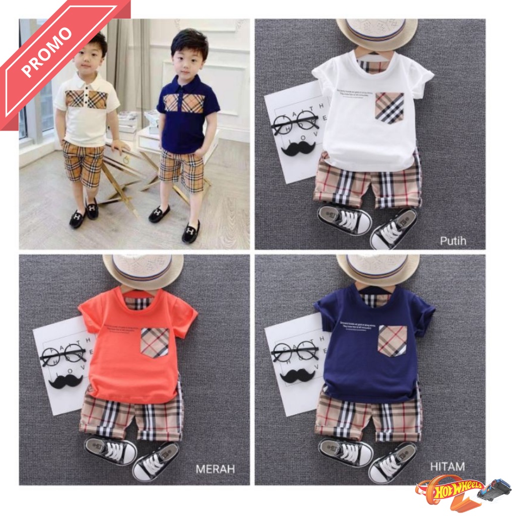 ชุดเสื้อยืดและกางเกงนําเข้าพร้อม BLUEBERRY MOTIF [SETBI0041]