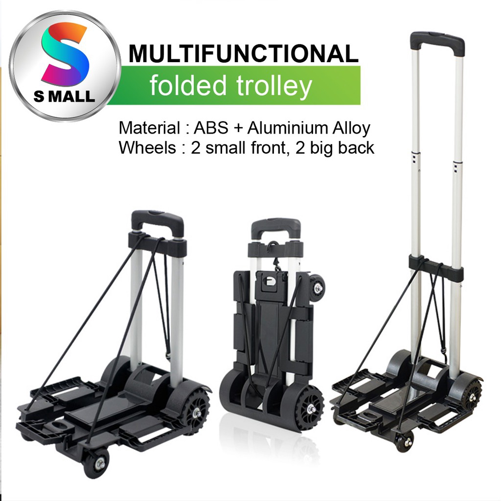 [new]S MALL Portable Aluminum Light Duty Folding Foldable Hand Truck