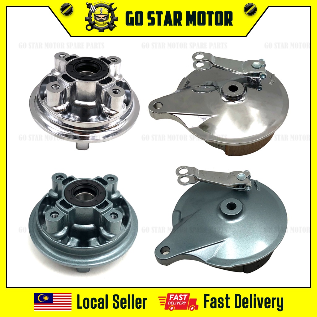 YAMAHA LC135 135LC LC 135 REAR SPROCKET BRAKE HUB PANEL SET BELAKANG FULL SET CHROME