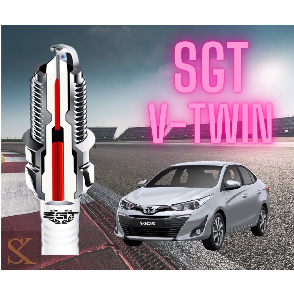 SGT V TWIN SPARK PLUG LKAR7EY Code : M7Y 4pcs Toyota Vios NSP151 2019-2021
