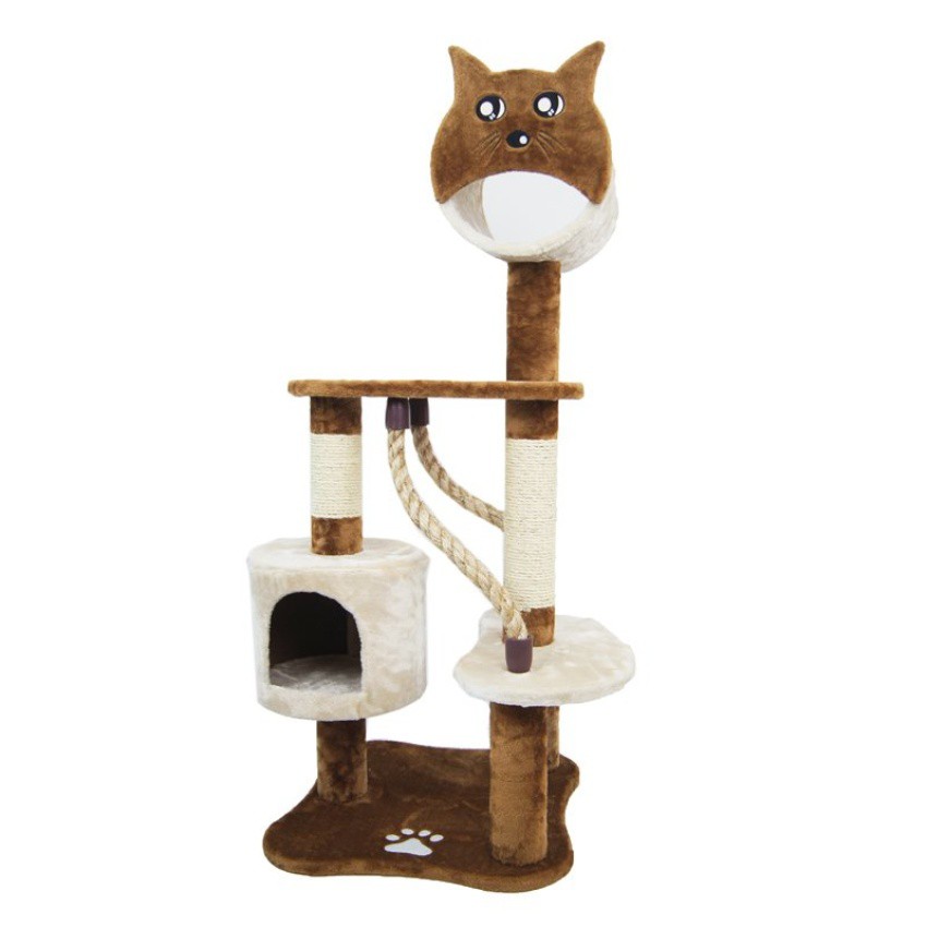 Cat Condo คอนโดแมว รุ่น TRE16 ขนาด L66 x W51 x H126 ขนาดกลางเหมาะกับแมวโต 2-3 ตัว