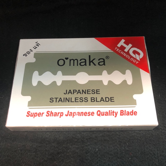 ใบมีดโกนแสตนเลส2คมอย่างดีตรา โอมากะ Omaka
