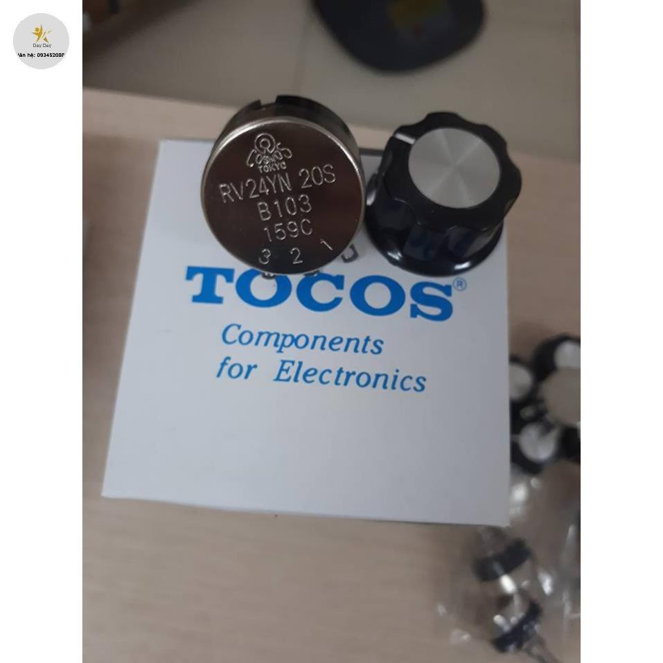 Tocos potentiometer (B504) พร้อมลูกบิด