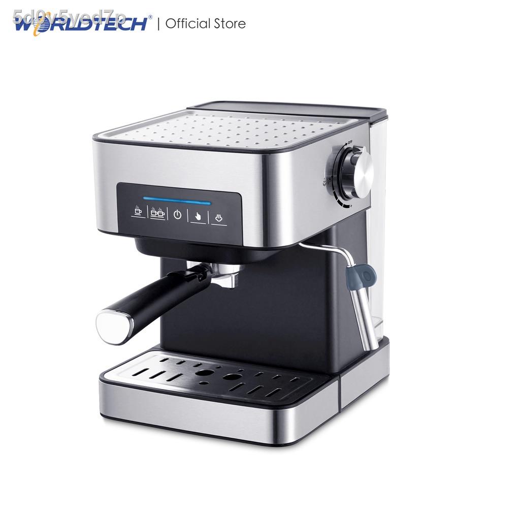 อุปกรณ์2021 ทันสมัยที่สุด▨❈♗Worldtech เครื่องชงกาแฟอัตโนมัติ หน้าจอสัมผัส รุ่น WT-CM404 เครื่องทำกาแฟ  Coffee Machine +