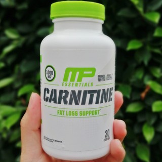 คาร์นิทีน Carnitine Fat Loss Support 60 Capsules (MusclePharm®) Acetyl-L-Carnitine ลดมวลไขมัน เพิ่มมวลกล้ามเนื้อ