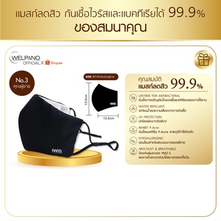 แมสก์ลดสิวสีดำ (สำหรับผู้ชาย) IWIS By Welpano