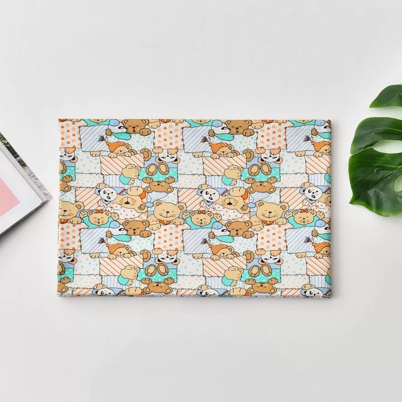 ผ้าคอตตอน 100% ทอทวิล หน้ากว้าง1.6 เมตร ตัดขายเป็นเมตร พิมพ์ลายช้าง ลายแมว ลายเด็กผู้หญิง