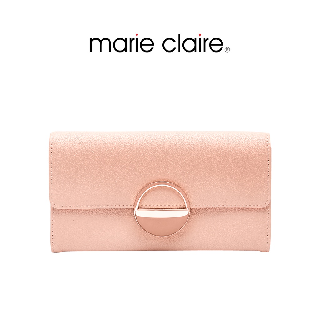 Bata บาจา ยี่ห้อ Maire Claire กระเป๋าสตางค์ กระเป๋าสตางค์ใบยาว กระเป๋าตังค์ สำหรับผู้หญิง รุ่น Zara สีชมพู 9013060