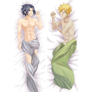 ปลอกหมอน ผ้ากํามะหยี่ ลายอนิเมะนารูโตะ Dakimakura Uzumaki Naruto Uchiha Sasuke ขนาด 50X150 ซม. สําหรับตกแต่งบ้าน