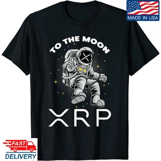 เสื้อยืด พิมพ์ลายเหรียญ Xrp To The Moon Ripple Xrp Crypto เหมาะกับของขวัญ สําหรับผู้ชายSize S-5XL