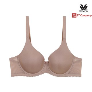 เสื้อใน Wacoal Seamless Bra บราไร้ตะเข็บ สีโอวัลติน (OT) รุ่น WB5A86 3/4 คัพ มีโครง เสริมฟองน้ำ เสริมเต้า วาโก้ ชุดชั้นใน บรา